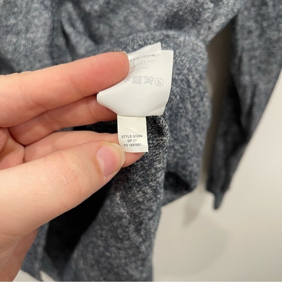 J. Crew V-Neck Side Slit Pullover Sweater Merino Wool Linen Blend XS Blue - Picture 10 of 10